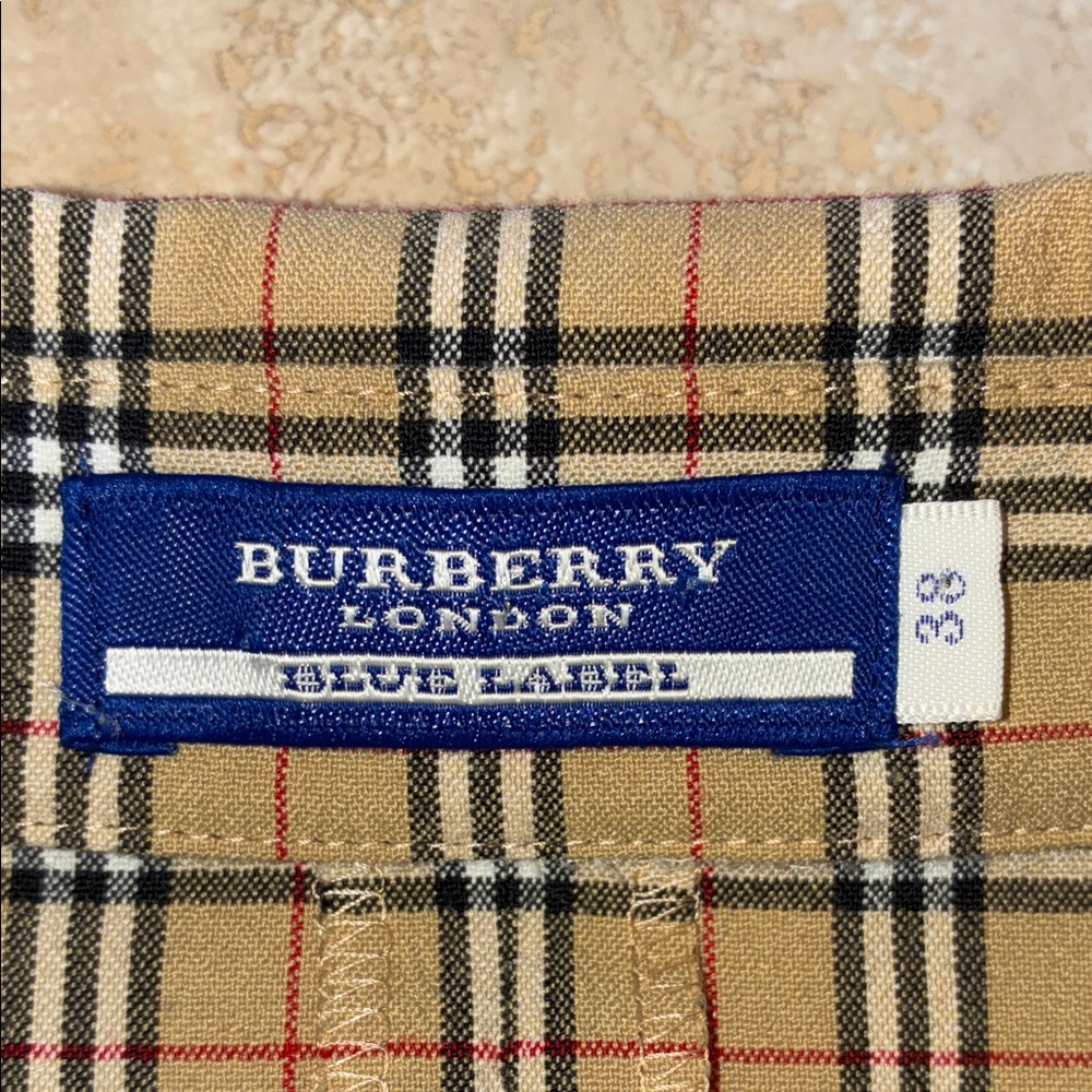 BURBERRY LONDON Blue Label dress black tan Classic plaid button down. VTG 38 EUC - Picture 10 of 17